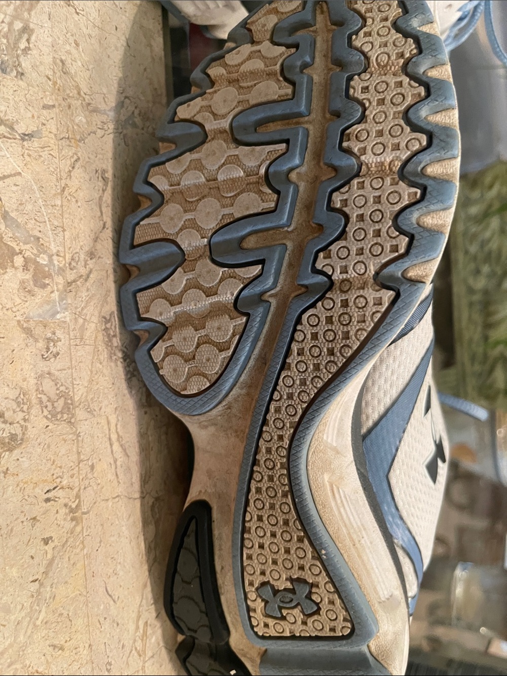 Under Armour Women's Light Blue and White Training Sneakers - Picture 4 of 6